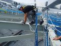 Montage in der Allianzarena